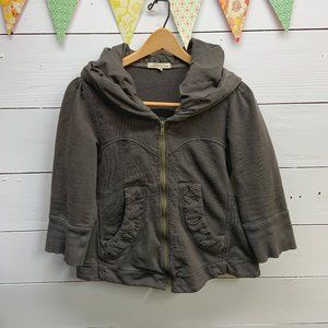 Prairie Underground Short Cloak Hoodie, 3/4 Sleeve